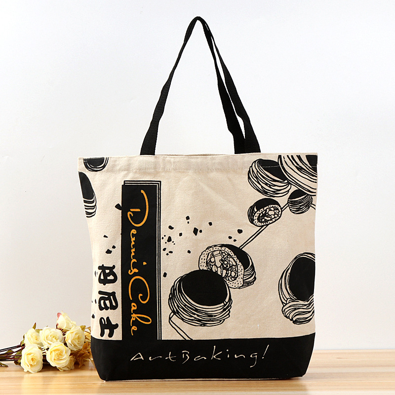 Custom Cotton Bag Excellent Color Printing Advertising Cotton Bag Canvas Bag Women Creative Canvas Tote Bag Wholesale Custom