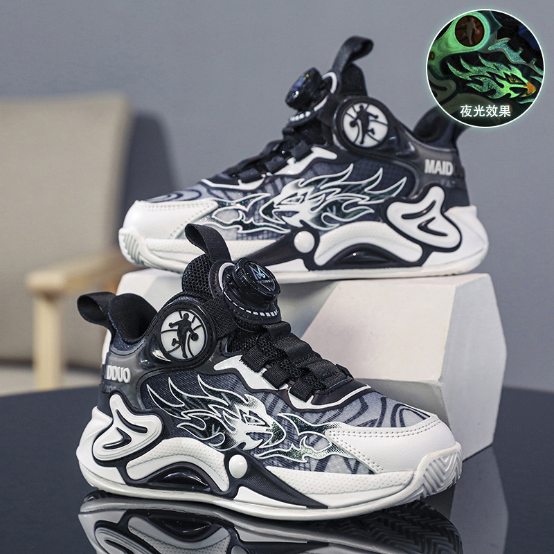 Boys Basketball Basketball Shoes 2024 Basketball Children's sneaker Shoes Boys Sports Fashion Practical Surface Sneakers Basket