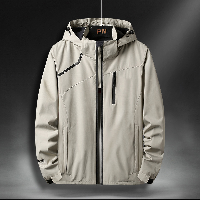 Charge Clothes Couple Casual Loose plus size Jacket Men's Jacket Outdoor Double-Layer Windproof Waterproof Breathable Mountaineering Suit for Men