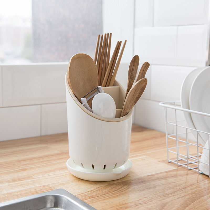 Picture of Chopsticks cage storage rack draining multifunctional tableware basket storage box household kitchen barrel spoon artifact