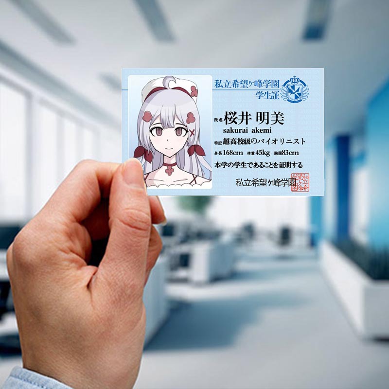 Picture of Bullet Ball campus card hope peak School Park PVC card Miao Yucheng fog cutting Sound Dance garden Saya fragrance