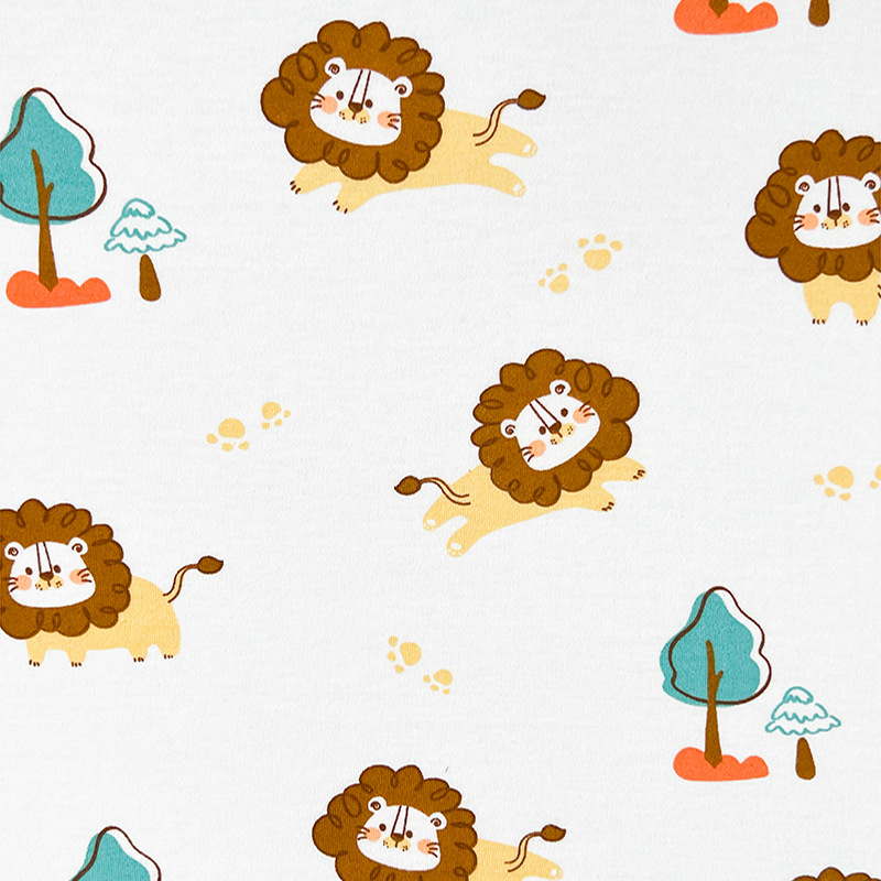 Picture of category a cotton cotton wool cloth cartoon printing new flower baby t-shirt underwear home clothing fabric in stock