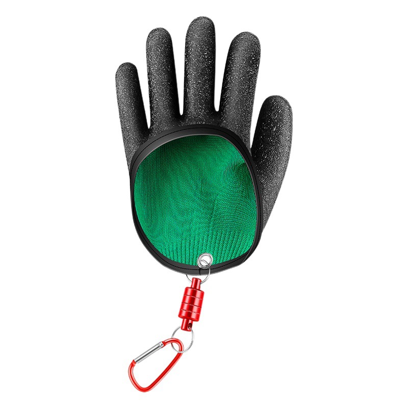 Huansheng Non-Slip Fish Catching Latex Gloves, Anti-Thorn, Anti-Cut, Anti-Puncture, Waterproof Woven Fishing Gloves, Fishing Gear Supplies