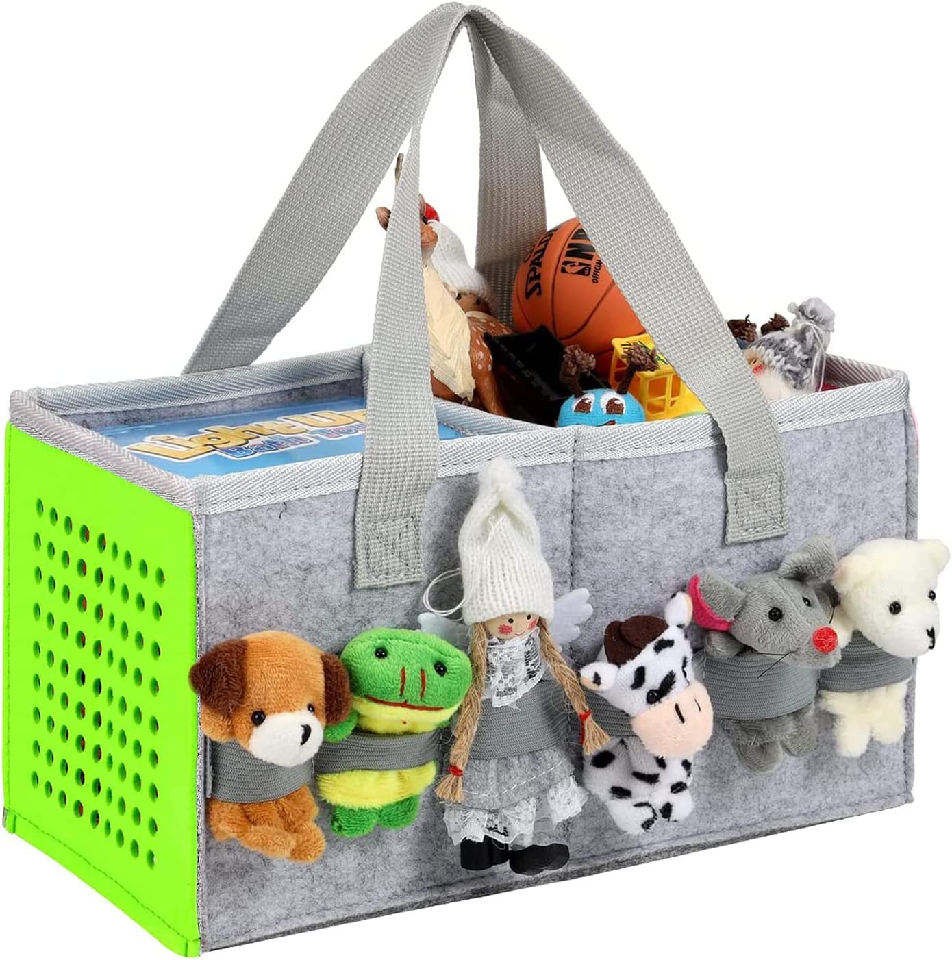 Felt audio bag player pre-school starter set can hold 30-40 figurines and accessories storage