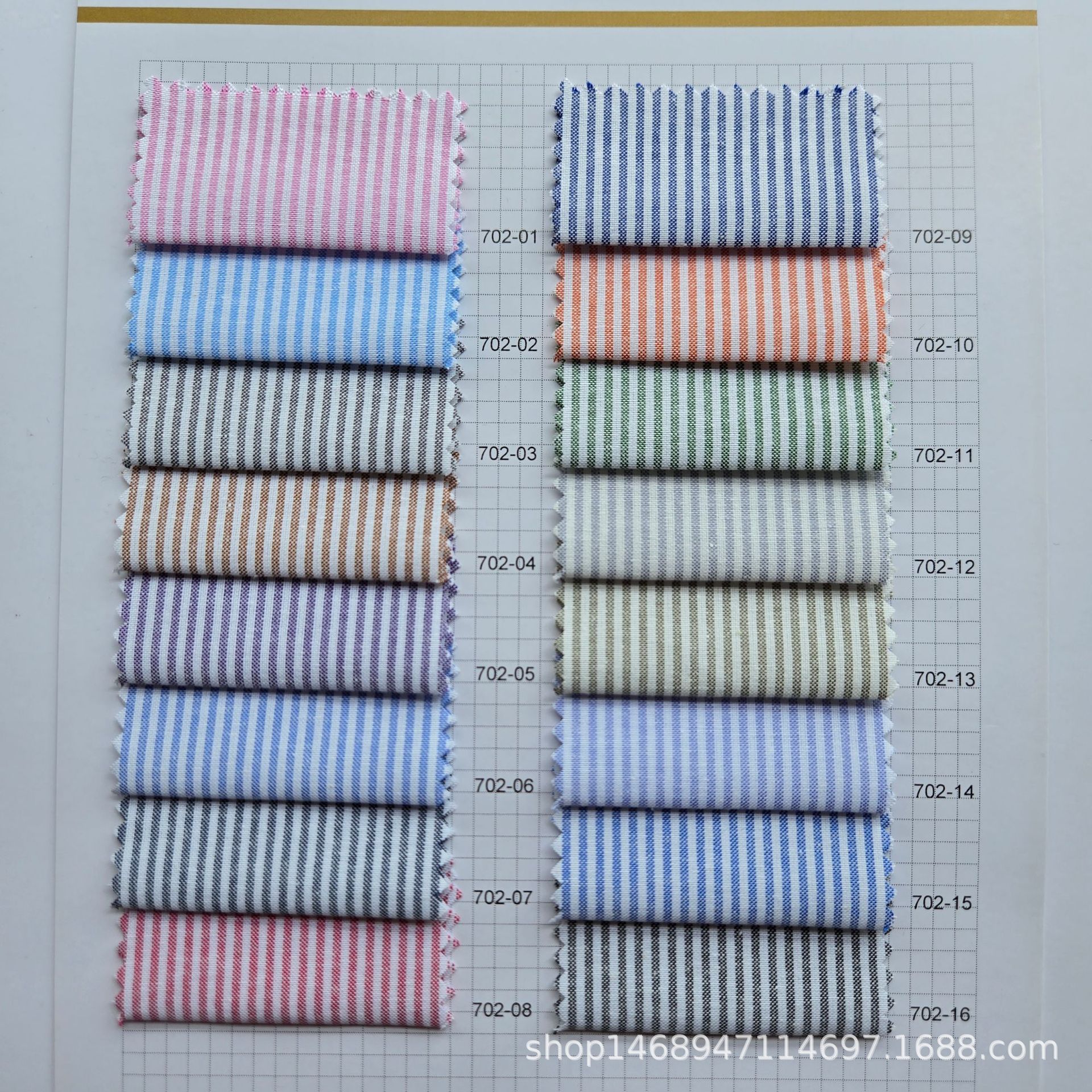 Ready Supply Cvc Oxford Striped Fabric Spring and Summer Workwear Style Youth Shirt Fabric Woven Clothing Fabric