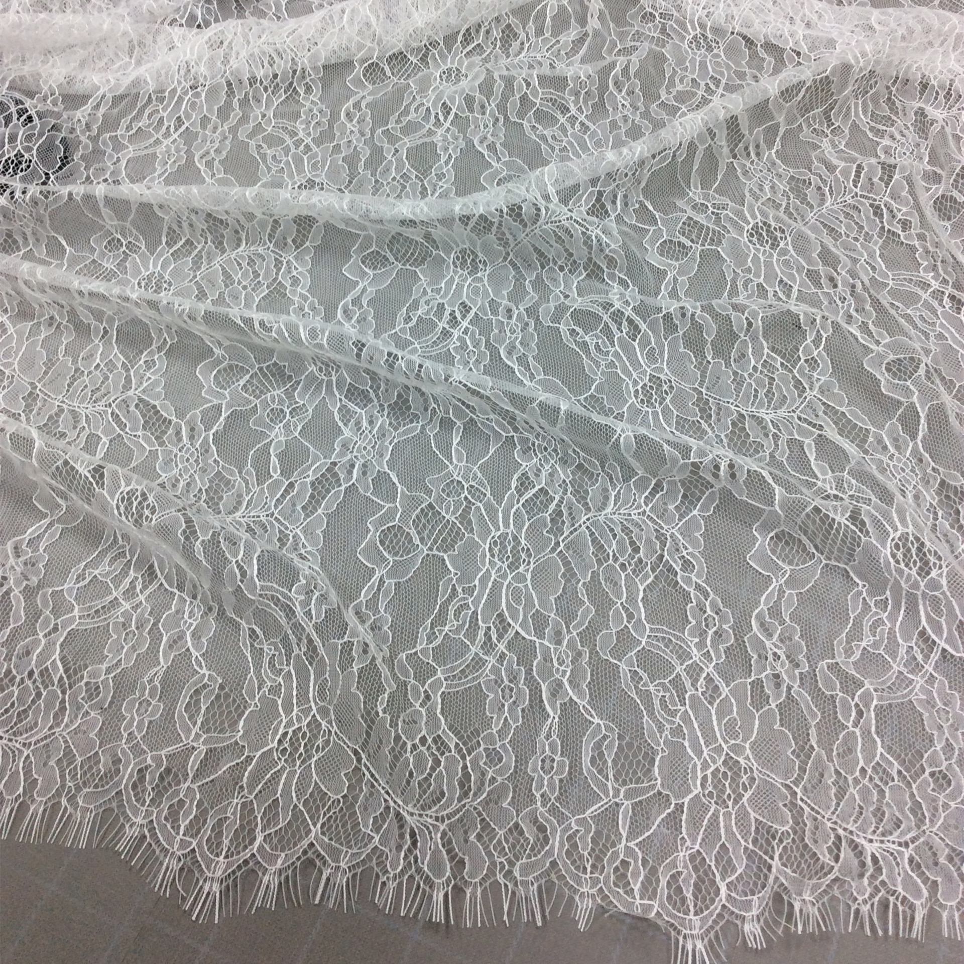 Nylon Lace Large Eyelash Mesh Thin 150CM Clothing and Apparel Handmade DIY Accessories Large Lace Entire Cloth