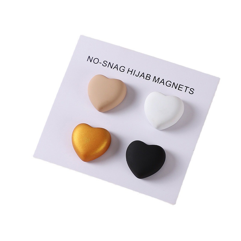 Picture of Square Round Love Five-pointed Star Strong Magnet Jewelry Women's Yarn Scarf Accessories Shawl Buckle Dual-purpose Fashion Hair