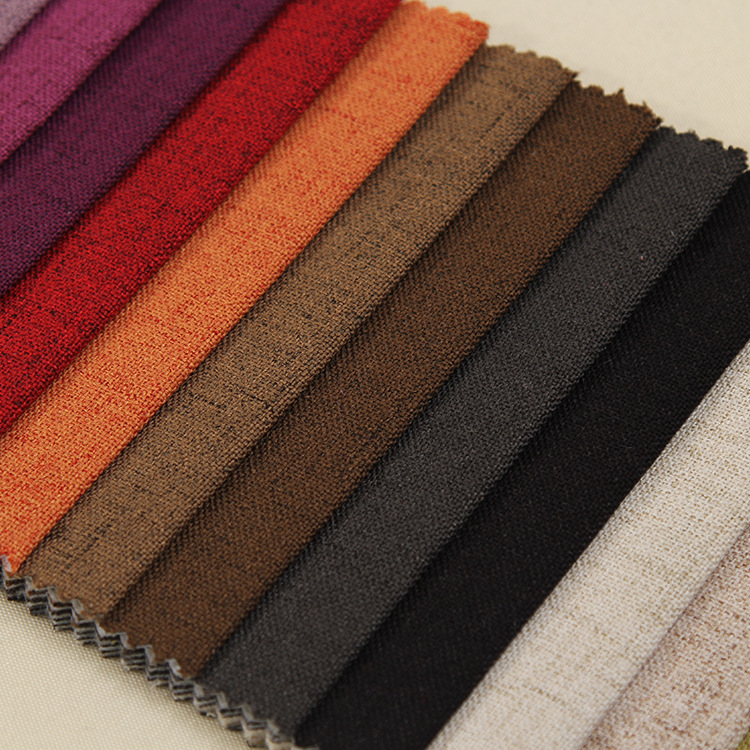 2022 spring and summer new hemp fabric point linen car cushion material linen cotton sand release in stock multi-color wholesale