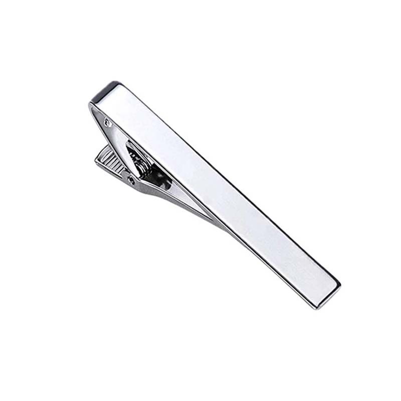 Picture of Cross-Border Temu Clothing Tie Clip, Men's Light Luxury Stainless Steel Tie Clip, Diagonal Pattern, Smooth Surface, High-End Tie Clip