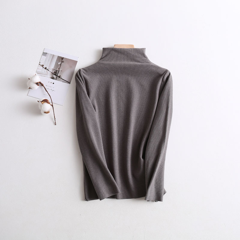 Picture of Children's cationic bottoming shirt seamless elastic autumn and winter boys and girls mid-collar velvet warm inner western style top