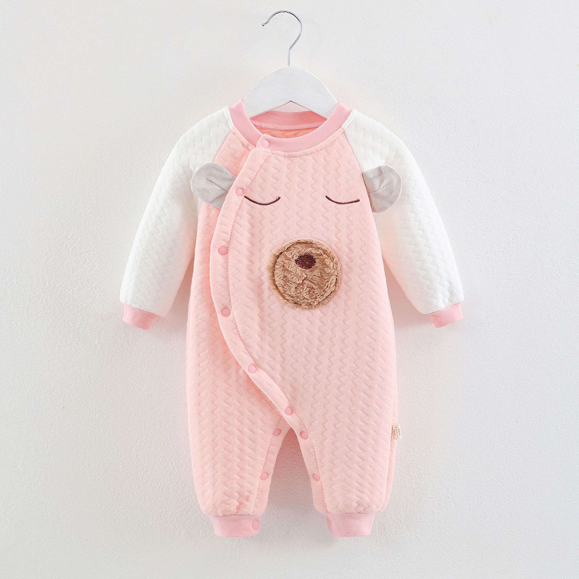 Picture of Baby's one-piece clothing autumn and winter pure cotton warm newborn climbing clothing for boys and girls baby ha clothes newborn one-piece clothing spring and autumn clothes