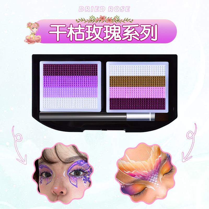 Picture of Children's Human Face Painting suit Festival Comic-Con Makeup 3D Painting Pigments Water-soluble Washable Pigments