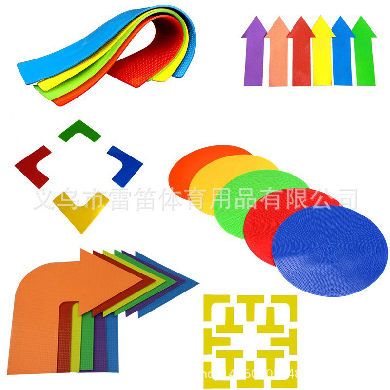 Flat Logo Disc Tennis Court Landmark Pad Round Rectangular Right Angle Pickleball Court Positioning Ground Marking Line