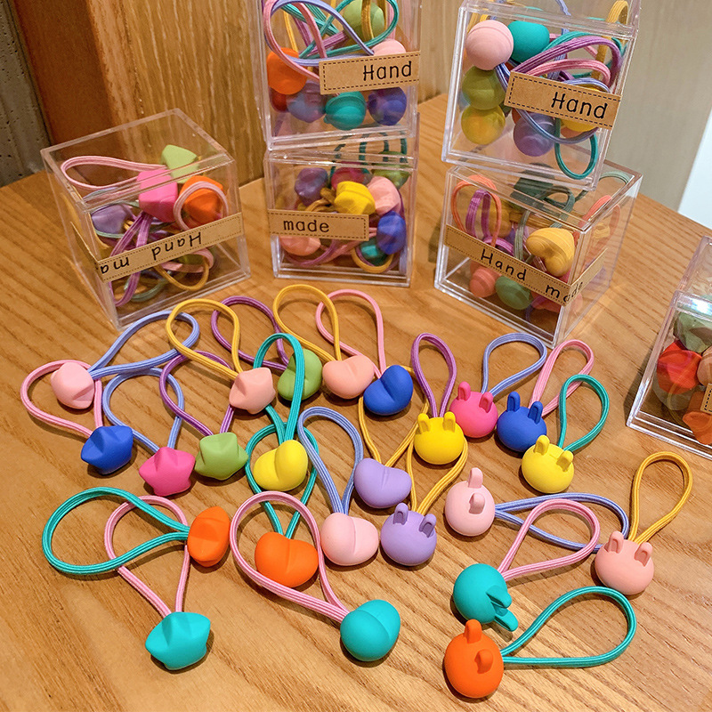 Picture of Children's hair rope hair ring does not hurt the hair of Korean baby girl rubber band hair rope headdress cute girl hair accessories