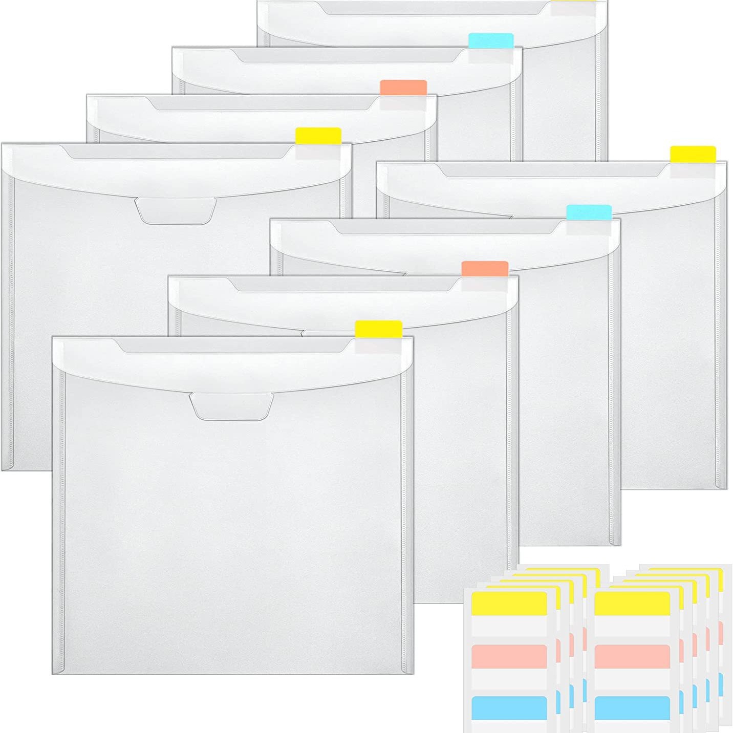 Transparent file bag pp snap bag mini stationery storage a5 information bag 32*33cm file bag