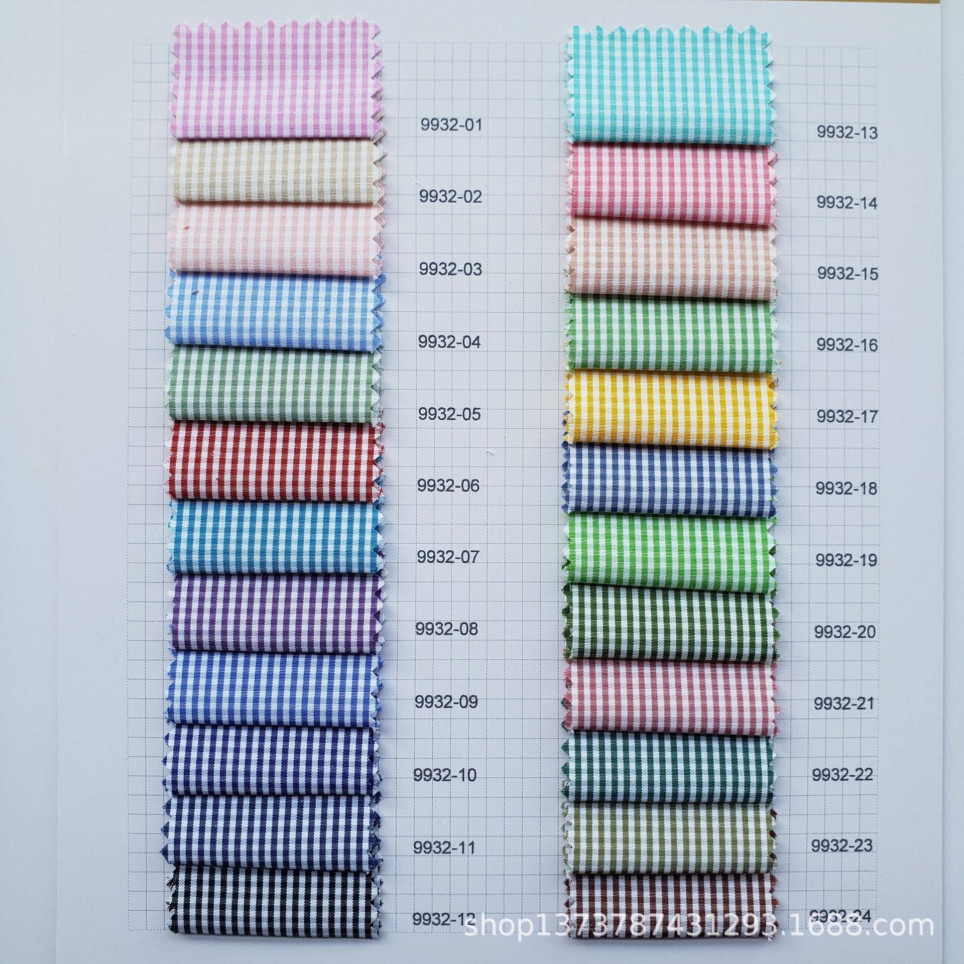 Spot supply of 45 polyester cotton plaid yarn-dyed shirt cloth spring and summer shirt clothing fabric