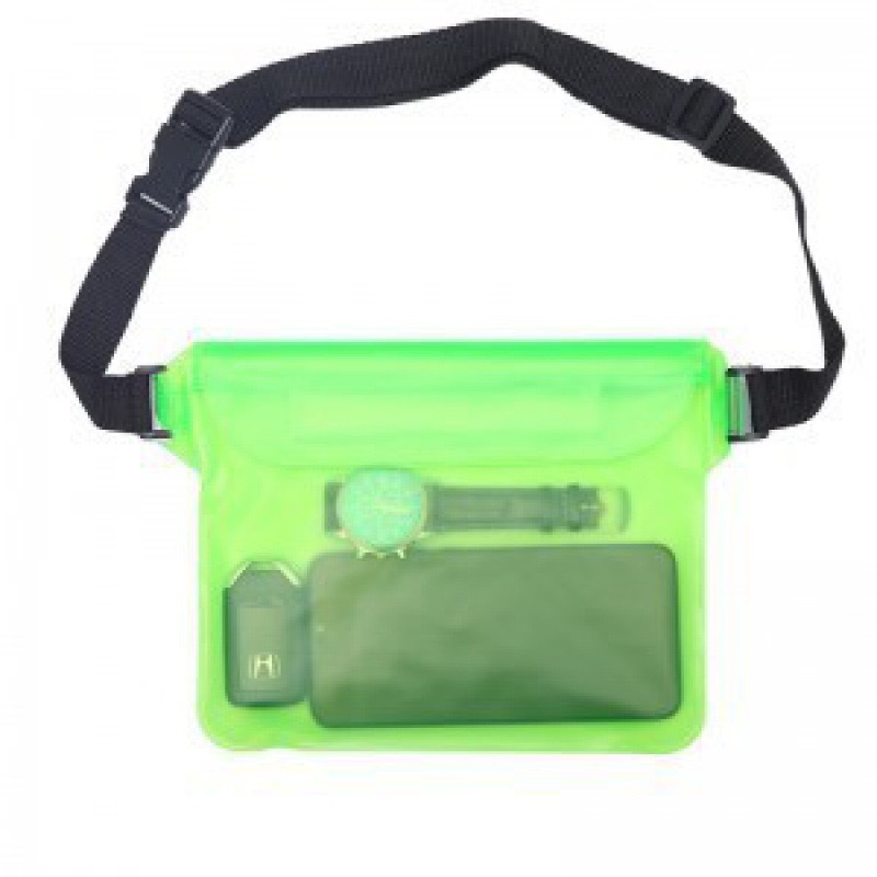 Picture of Cross-border large mobile phone waterproof bag drifting diagonal waterproof waist bag swimming pvc sealed mobile phone case transparent
