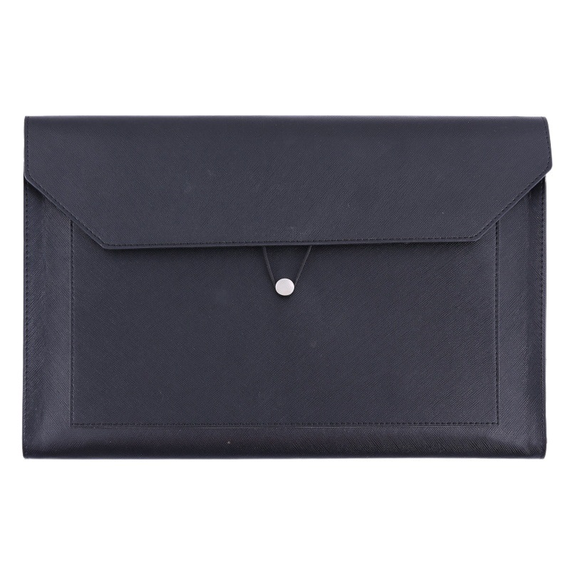 A4 Imitation Leather Business File Bag Large Capacity Storage Document Information Briefcase Corporate Logo File Bag Customization