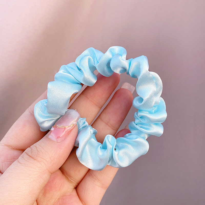 Picture of Cross-border large intestine ring hair ring South Korea knot east ins solid color net red hair rope simple hair accessories factory wholesale