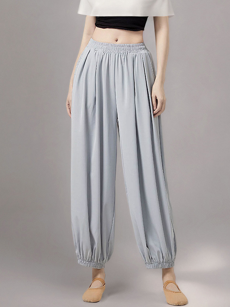 Modern dance practice clothing for women, new loose lantern pants, wide-leg pants, adult Chinese ethnic dance classical dance pants