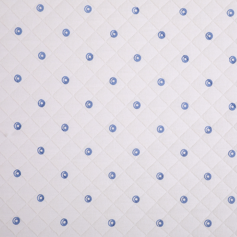 Picture of Original White Diamond Lattice Jacquard Air Layer Printed Baby Quilted Fabric Baby's Sleeping Bag Quilted Fabric