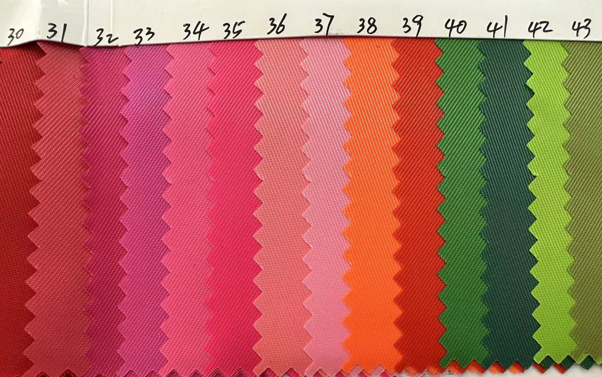 Picture of 230D double-sided twill Oxford cloth bag cloth bag fabric polyester cloth 200 color in stock supply