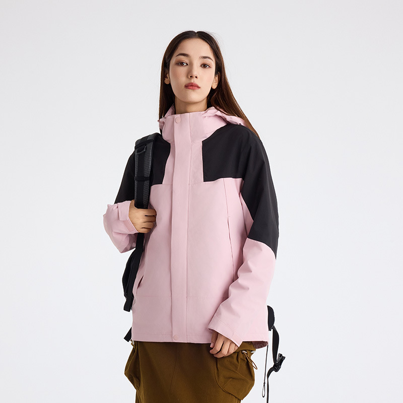 Picture of GBT32614 three-in-one men's 24 winter new windproof waterproof breathable warm coat women's custom logo