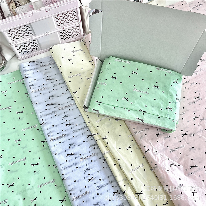 Miu Miu Girl ~ Bow Dot Love Sydney Paper Original Gift Packaging Flowers Clothing Photo Background Paper