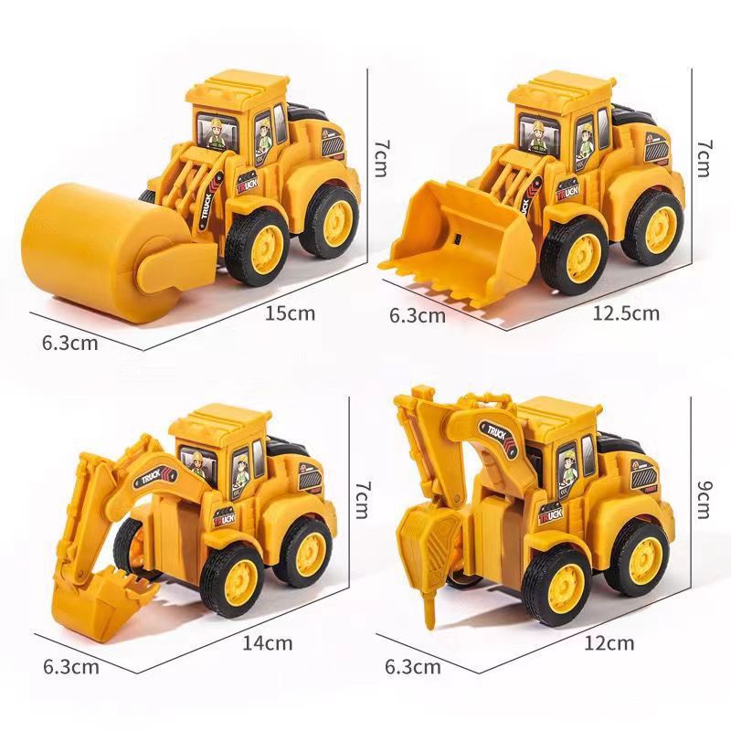 Picture of Children's toys pressing engineering truck excavator inertia back force car educational toys boys small gift wholesale