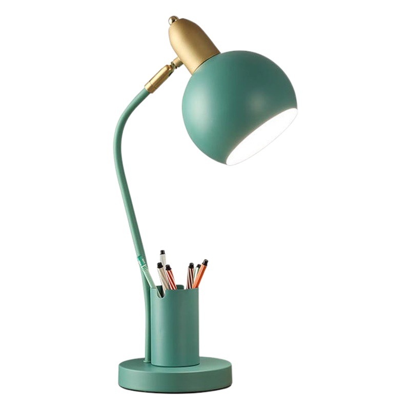 Nordic plug-in creative pen holder desk lamp eye protection desk student bedroom ins girl bedside lamp for cross-border