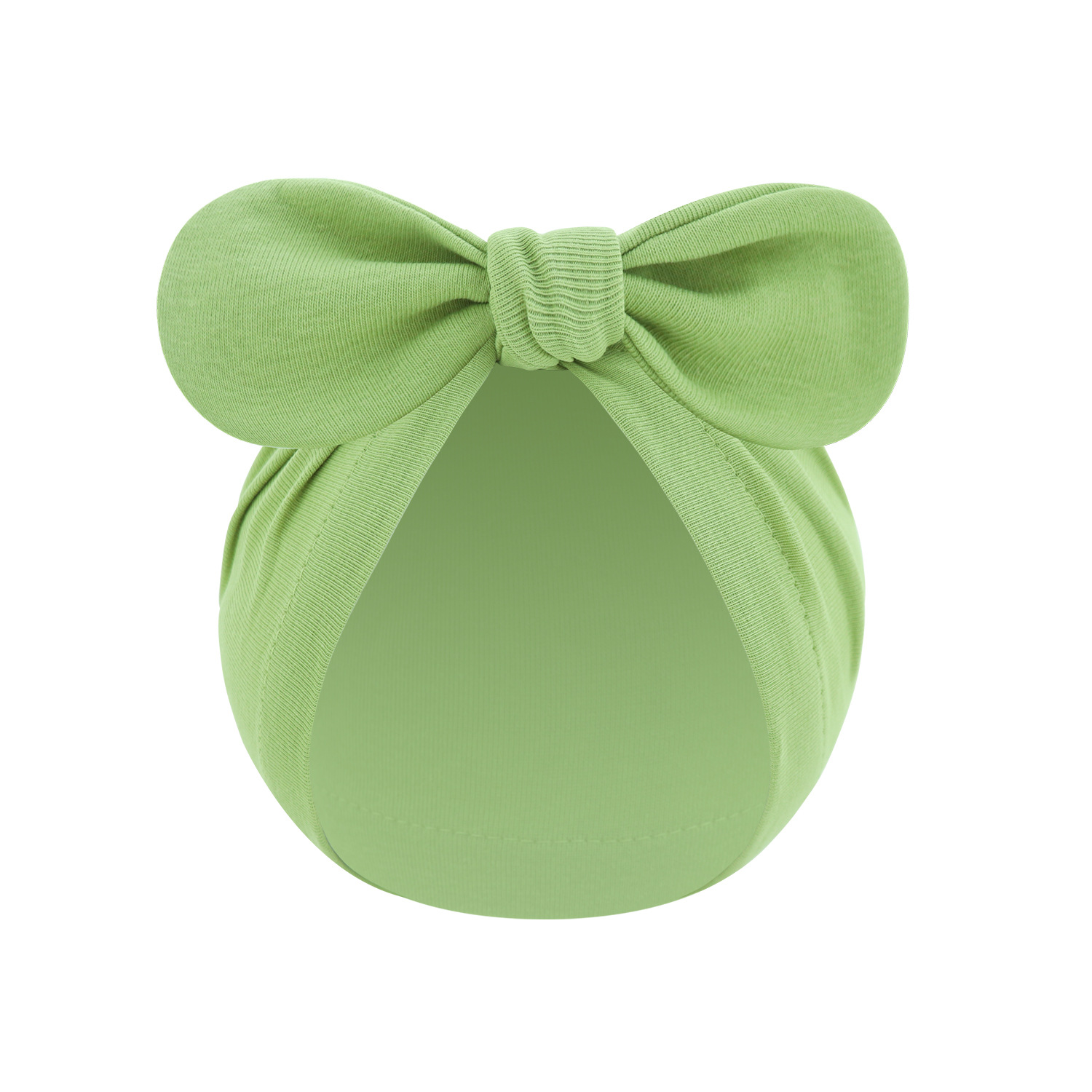 Picture of New children's solid color turtle cap baby Indian cap baby ball knotted cap ins Europe and America wholesale rabbit ear cap