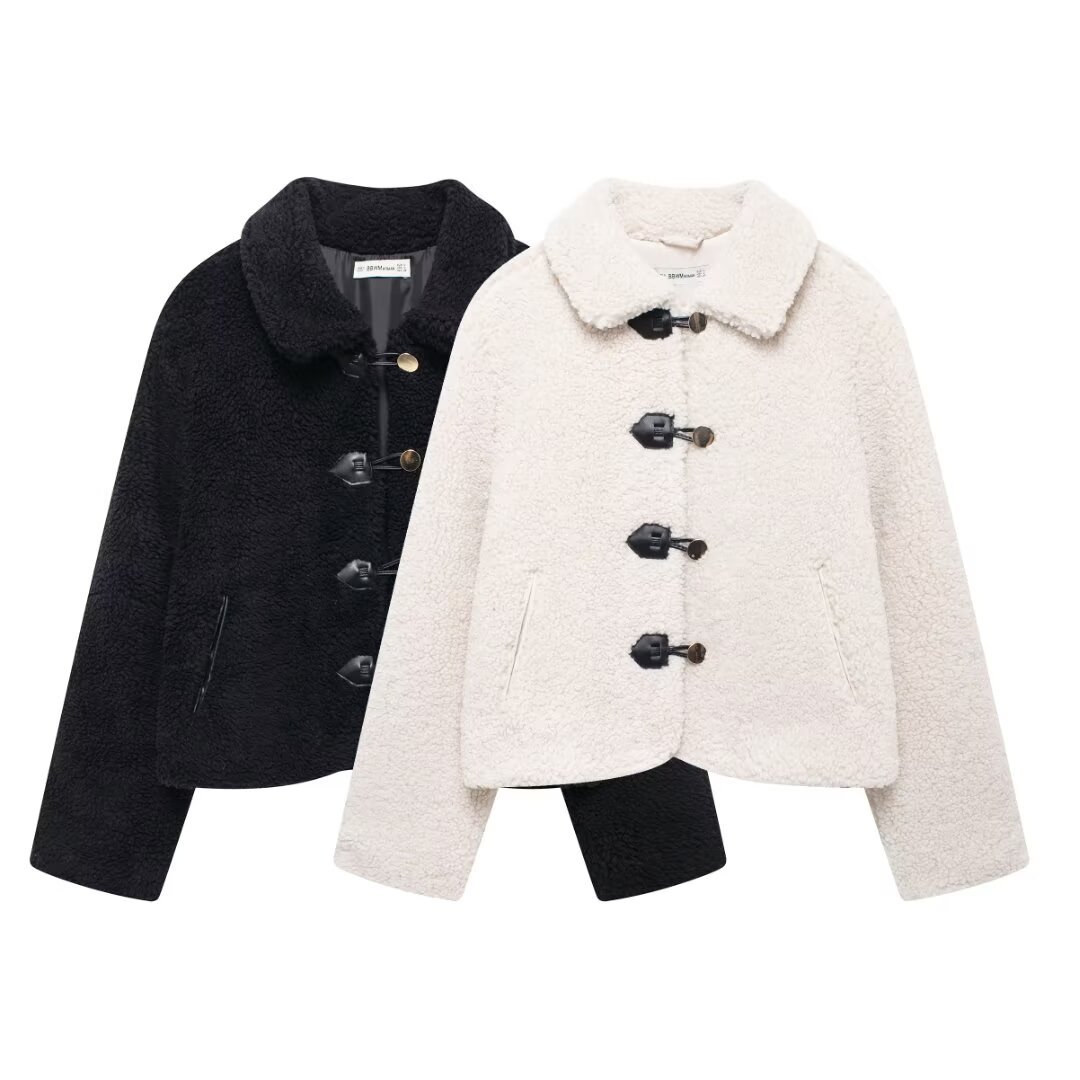 Faux Fur Coat Women's 2024 Autumn and Winter New European and American Spice Girls Loose Lapel Lamb Fleece Warm Coat