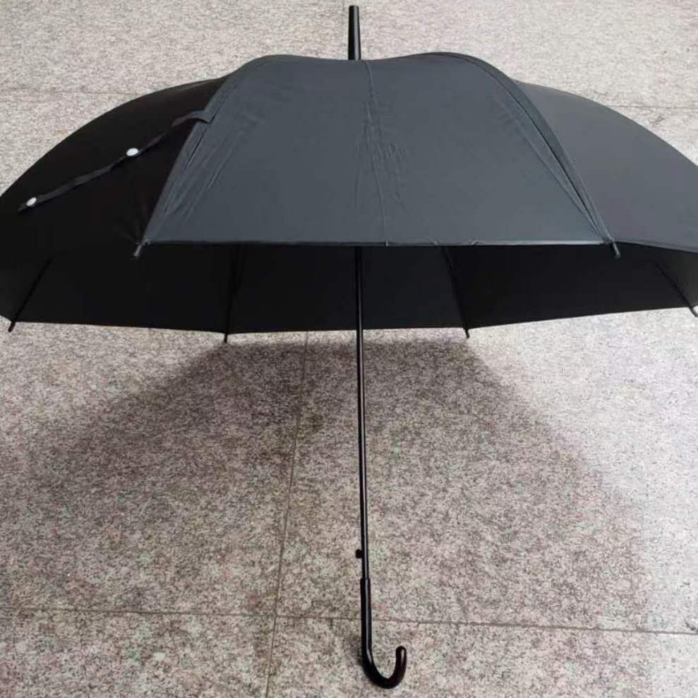 Picture of Transparent Umbrella Men and Women Internet Celebrity ins Cute Semi-automatic Straight Handle Photography Small Fresh Sunshade Sunny Umbrella Frosted Umbrella