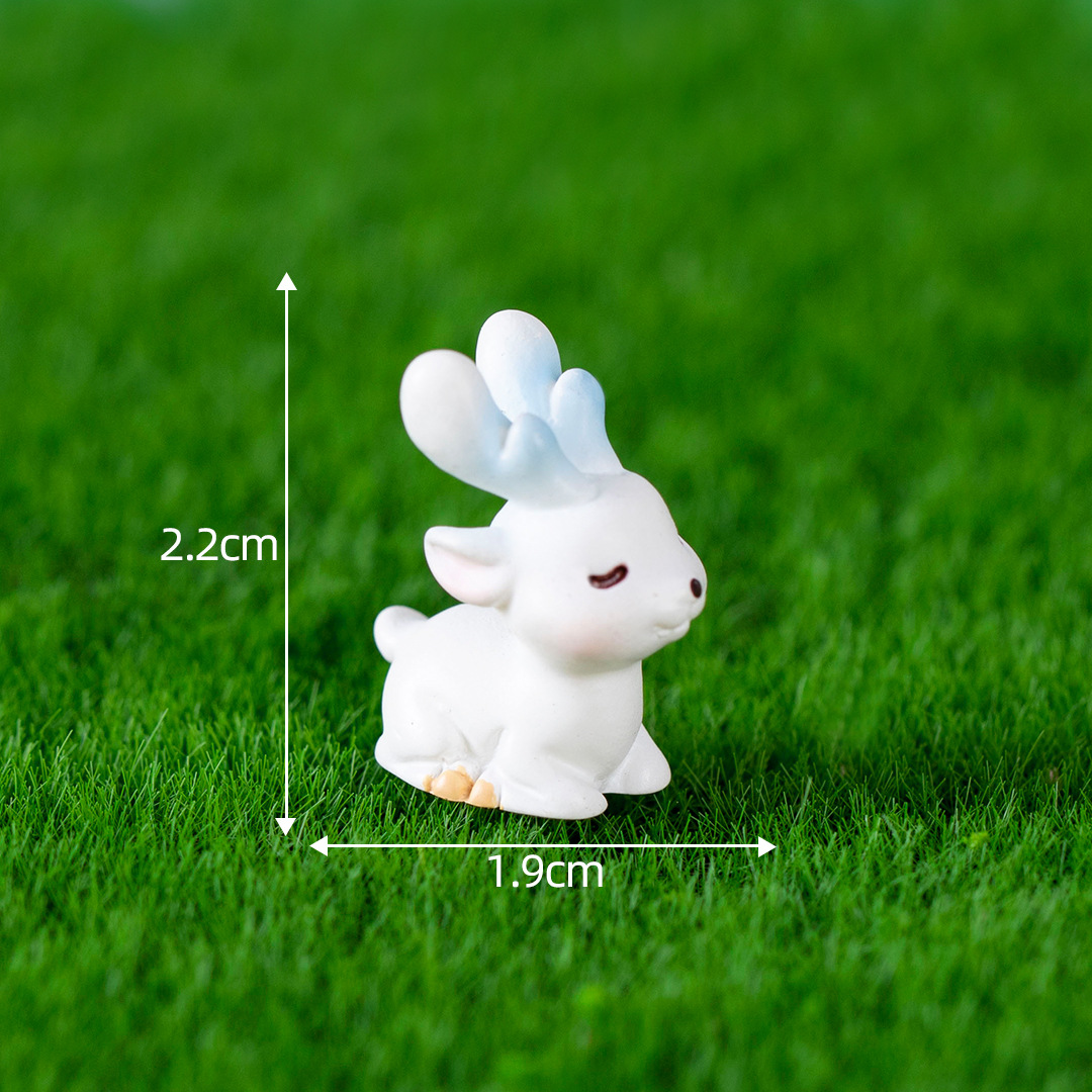Picture of Micro landscape creative cute little elk animal doll hand-made blind box landscape decoration accessories desktop small ornaments