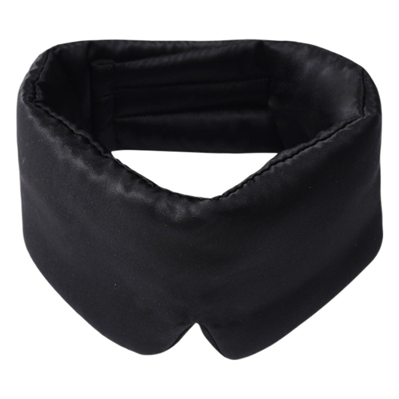 Picture of Mulberry silk silk blackout eye mask silk sleep eye mask velcro double-sided silk silk eye mask