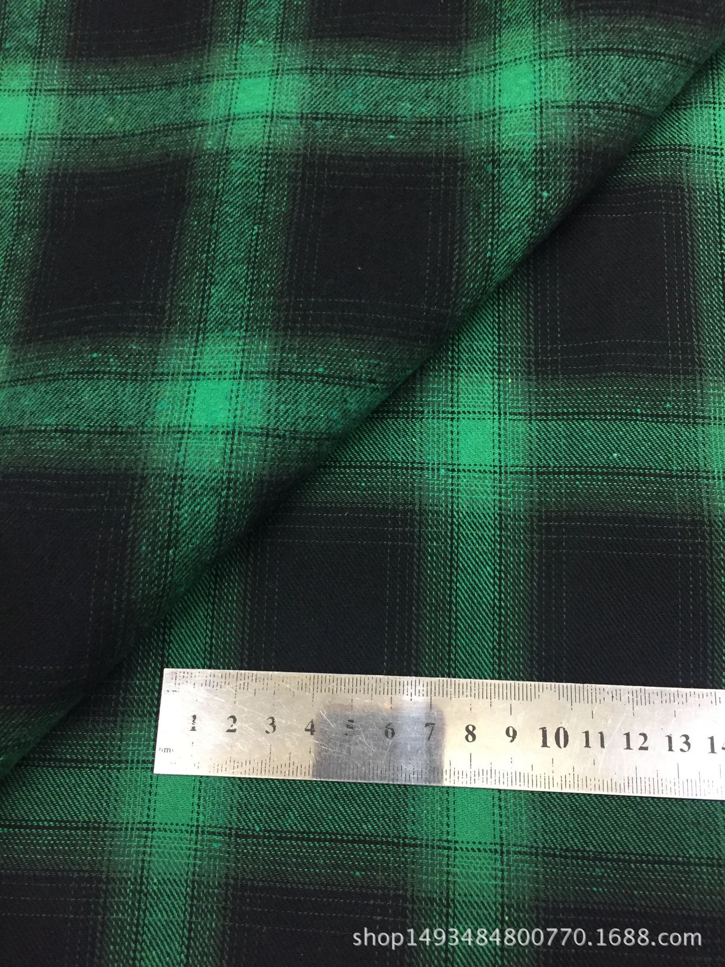 Picture of Autumn new twill sanding shirt fabric yarn-dyed plaid children's clothing men's shirt fabric