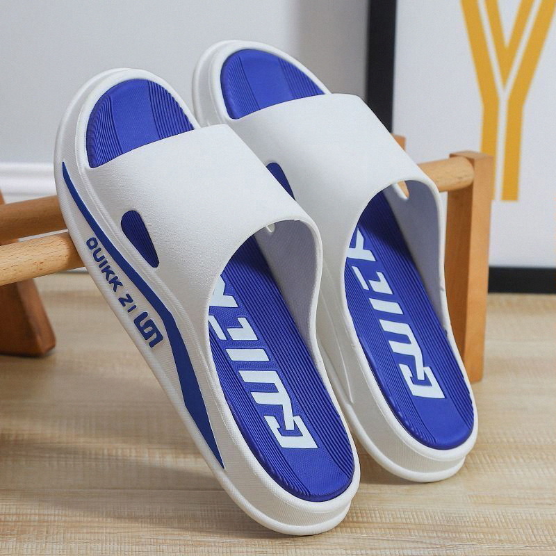 Picture of Slippers men's outer wear platform indoor home odor and non-slip home bath couple sandals women summer