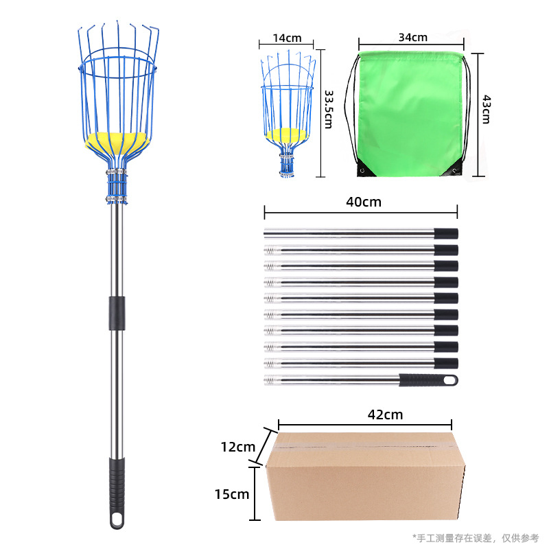 Picture of Cross-border garden fruit picker tool fruit picker fruit long pole picking apple plum high altitude picking fruit picking