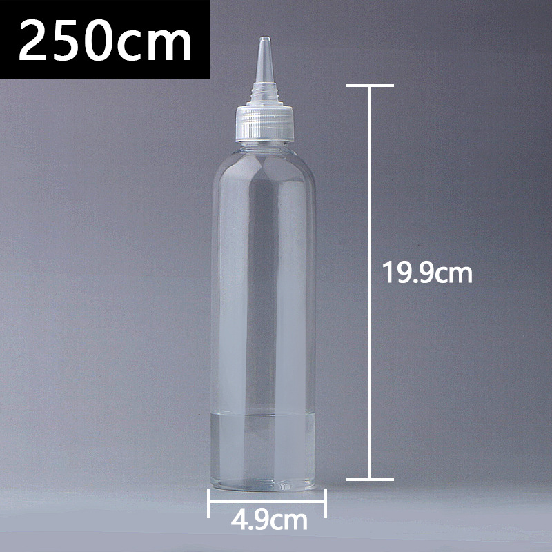 Picture of Wholesale 50 200 500ml ml squeeze bottle color bottle emulsion pigment bottled transparent plastic pointed nose bottle