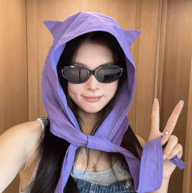 Picture of Hat Women's Summer and Autumn Sunscreen Sunshade Hat Thin Ear Protection Hat Headwear Hat Cartoon Deviruchi Strap Quick-drying Sun Hat