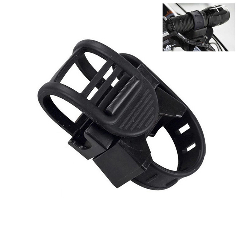 Wholesale Bicycle Versatile Light Holder Belt Buckle Flashlight Holder Adjustable Elastic Size Mountain Bike Light Clip