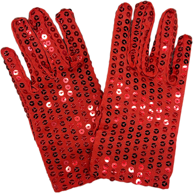 Picture of Children's Day Stage Sequin Gloves Become Children's Performance Dance Gloves for Party Night Dance Performances