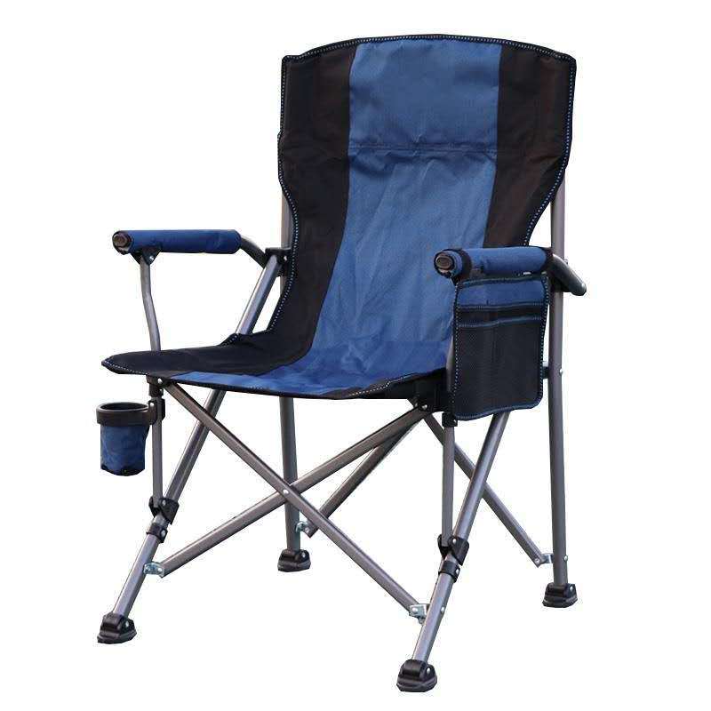 Picture of Outdoor Folding Portable Large Armrest Beach Chair Leisure Car Camping Director Chair Backrest Comfortable Fishing Chair