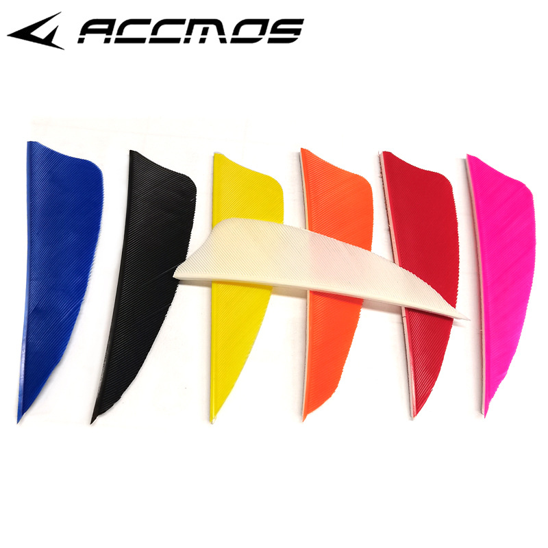Picture of Bow and Arrow beauty hunting compound traditional arrow feather turkey feather 2.5 inch 3 inch shield Turkey real feather