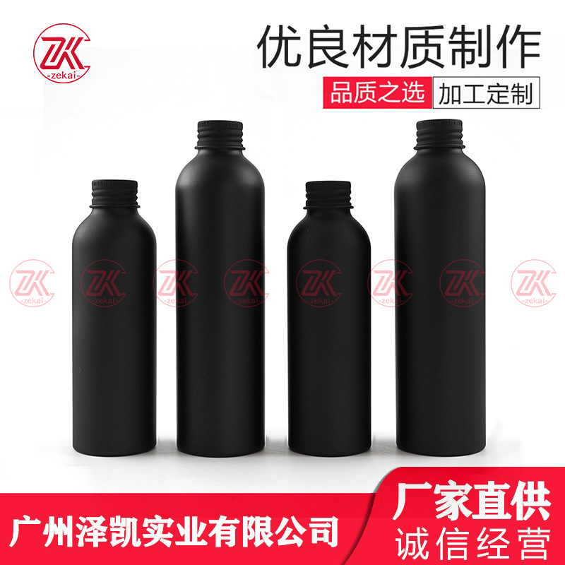 Factory in stock 100ml-500ml threaded spray aluminum bottle mouse disinfection clean spray bottle sealed cap bottle