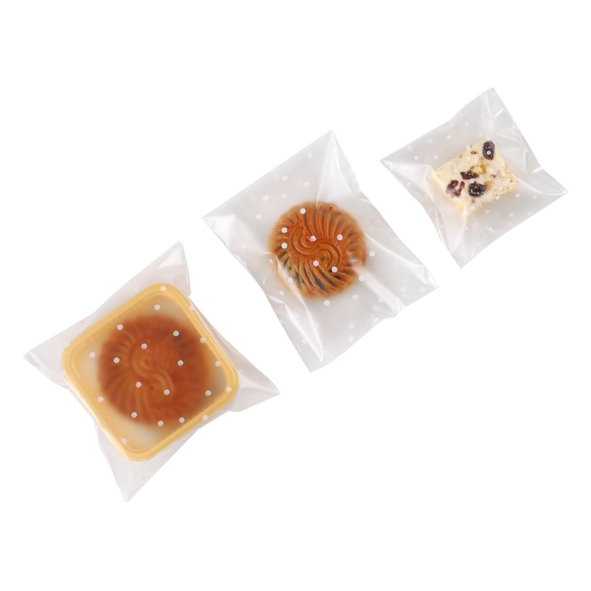 Baking packaging frosted translucent thickened self-sealing bag self-adhesive bag cookie moon cake plastic bag 100