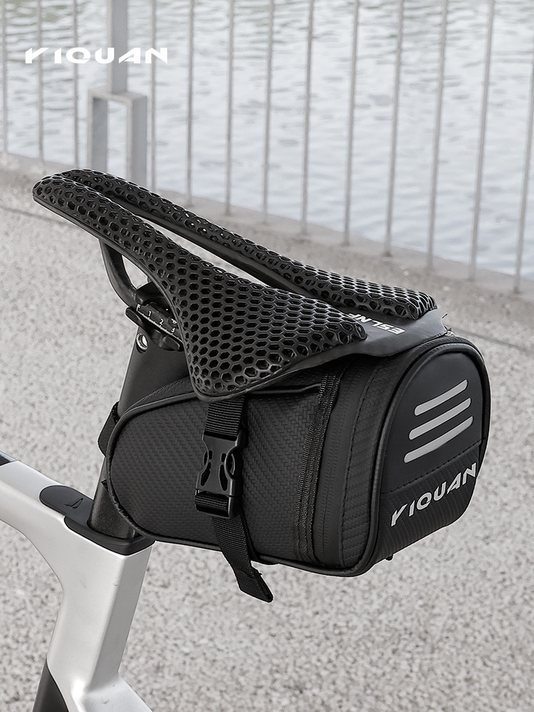 Picture of Bicycle bag tail bag mountain road bike back seat bag portable mini tool bag riding saddle bag riding equipment