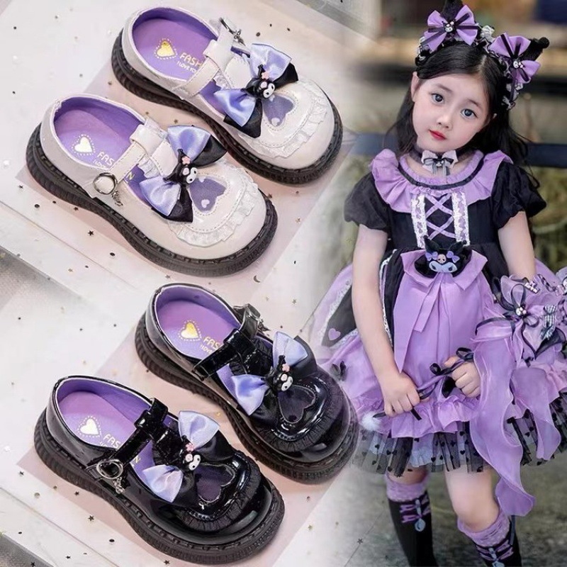 Lolita Girl's Small Leather Shoes 2024 Spring and Summer New Soft Sole All-match Children's Princess Shoes Girl's Student Shoes