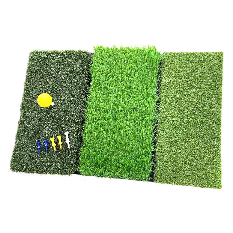 Golf Pad Swing Pad Three-in-One Diverse Function Foldable Indoor Pad Practice Pad