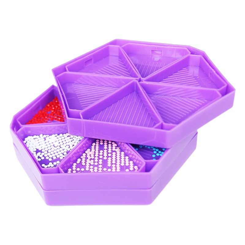 Diamond painting new style flip drill plate hexagonal diamond plate multifunctional funnel plate sieve drill plate DIY tool suit
